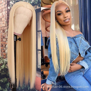 Cheap Wholesale 613 Blonde Raw Brazilian Virgin Human Hair Hd Full Lace Front Wig For Black Women Human Hair 613 Lace wig Vendor